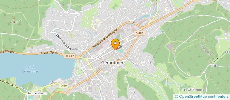 localisation de l'entreprise RESTONEWS à GERARDMER