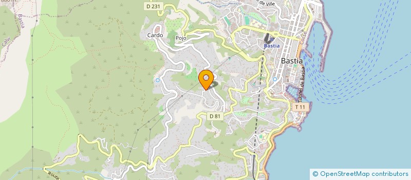 localisation de l'entreprise RESTONICA IMMO à BASTIA