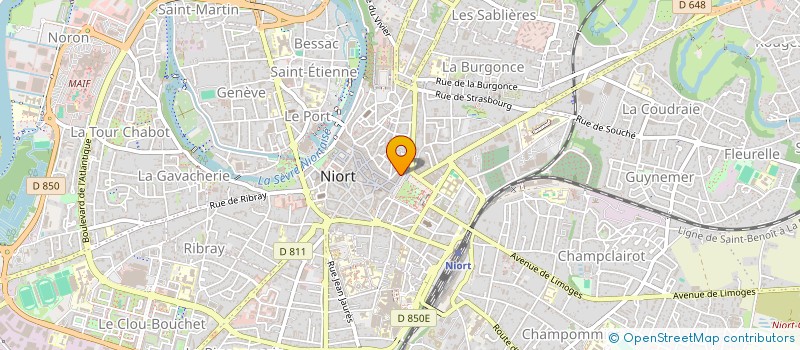 localisation de l'entreprise RESTONIORT  NIORT