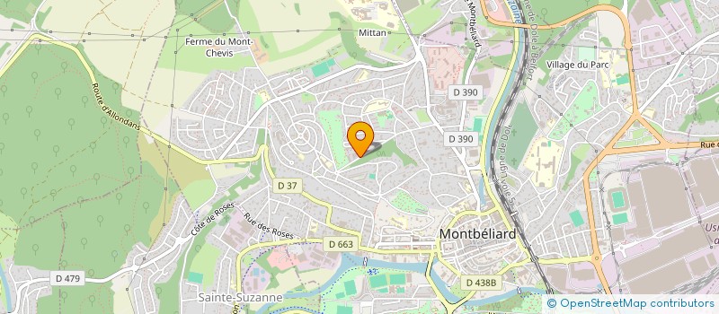 localisation de l'entreprise RESTONS ENSEMBLE  MONTBELIARD