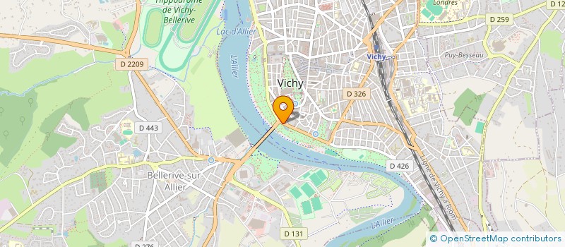 localisation de l'entreprise RESTOPARC à VICHY