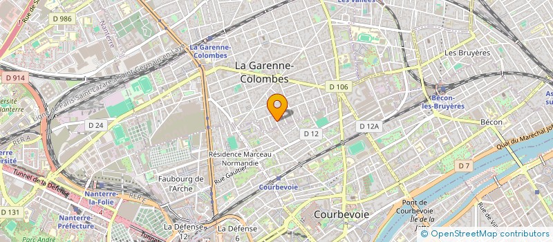 localisation de l'entreprise RESTOPEN  LA GARENNE-COLOMBES