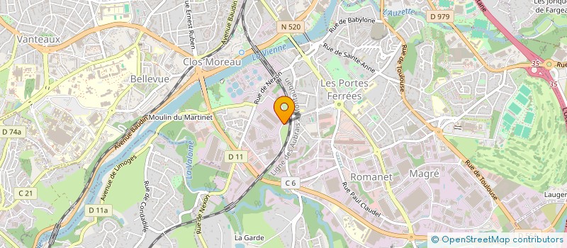 localisation de l'entreprise RESTOPHONE SERVICES à LIMOGES