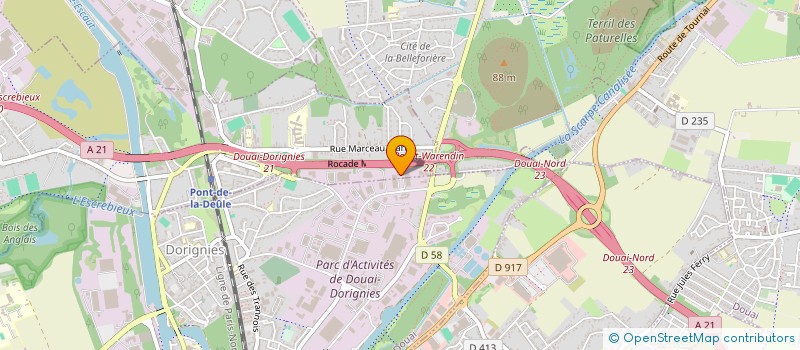 localisation de l'entreprise RESTORE VOLETS DOUAISIENS à DOUAI