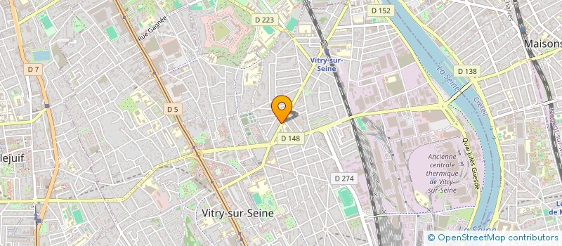 localisation de l'entreprise RESTORETECH à VITRY-SUR-SEINE