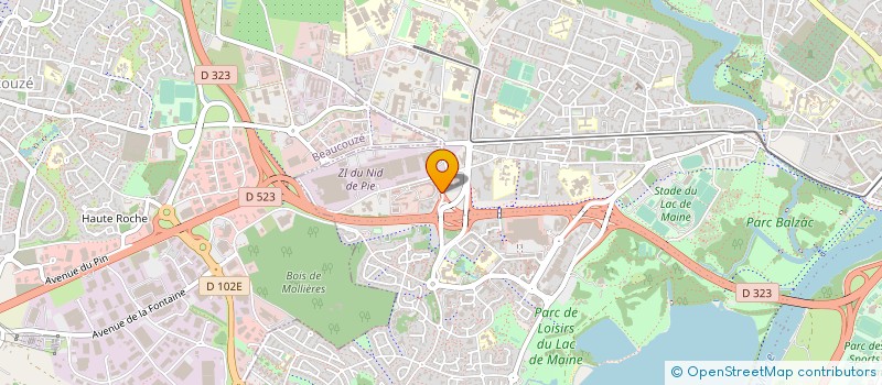 localisation de l'entreprise RESTORIA à ANGERS