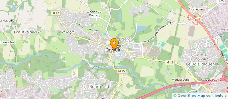 localisation de l'entreprise RESTORVO à ORVAULT