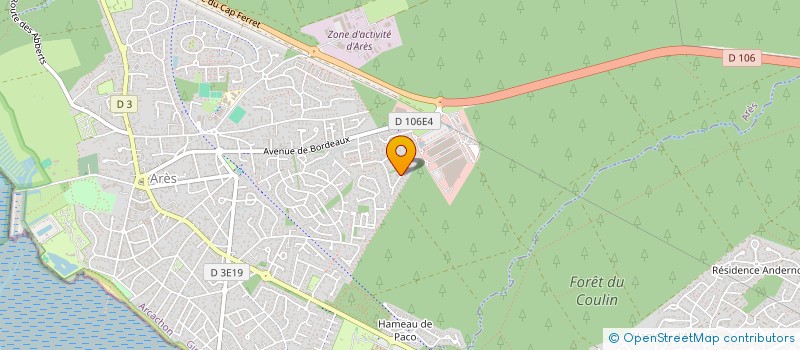 localisation de l'entreprise RESTOTRAD  ARES