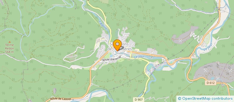 localisation de l'entreprise RESTOUBLE VOYAGES à SAINT-PONS-DE-THOMIERES