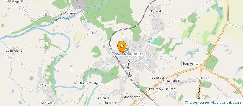 localisation de l'entreprise RESTOUEIX SERGE à PEYRAT-DE-BELLAC