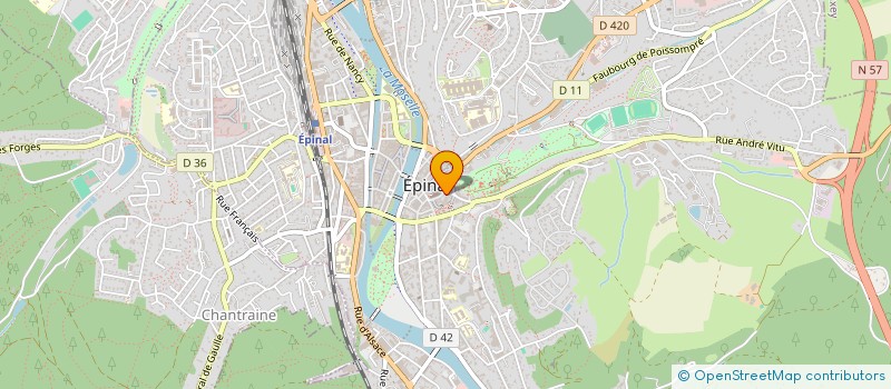 localisation de l'entreprise RESTOVIANDE SARL à EPINAL