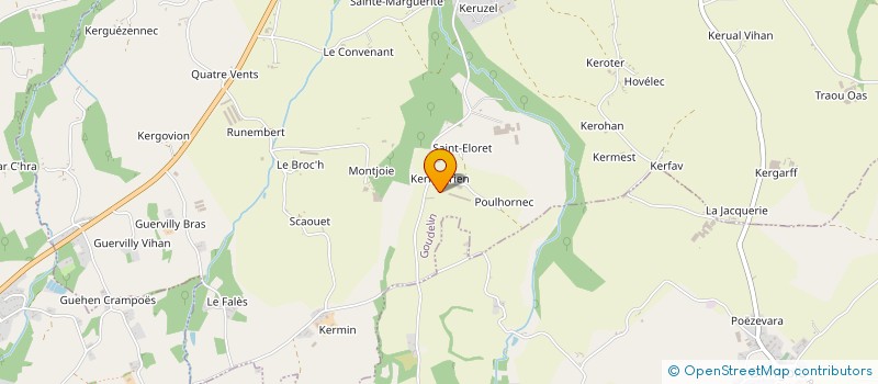 localisation de l'entreprise RESTQUELEN  GOUDELIN