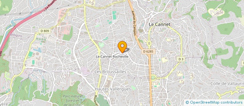 localisation de l'entreprise RESTYLING.BAT à LE CANNET