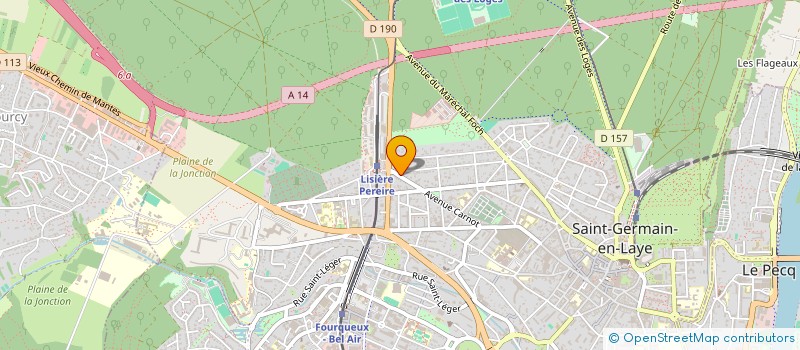localisation de l'entreprise RESURGENCE à SAINT-GERMAIN-EN-LAYE