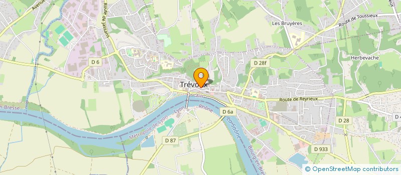 localisation de l'entreprise RESURGENCE à TREVOUX