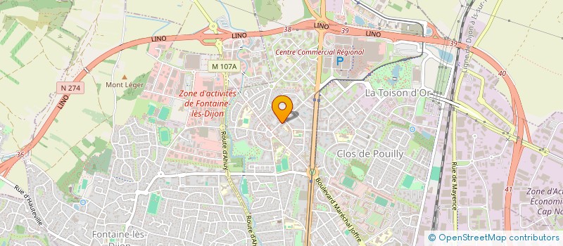 localisation de l'entreprise RESURGENCE à DIJON