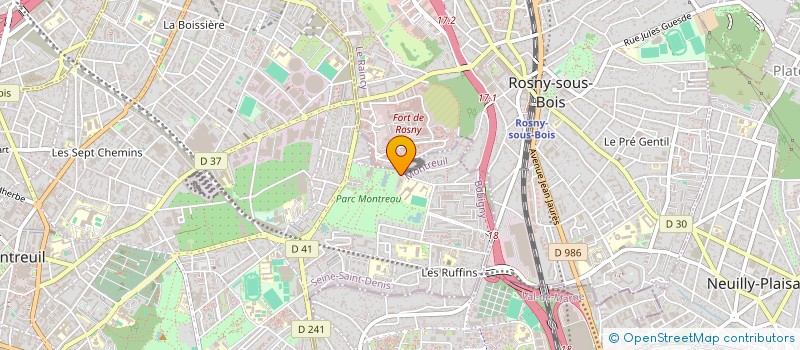 localisation de l'entreprise RESURRECTION PROPHETIQUE à MONTREUIL