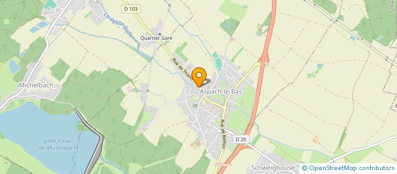 localisation de l'entreprise RET ETUDES ET CONSEILS à ASPACH-LE-BAS