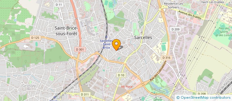 localisation de l'entreprise RETAIL RECALL  SARCELLES