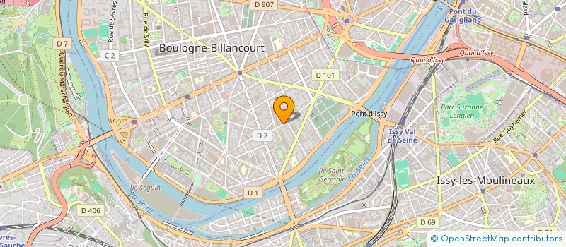 localisation de l'entreprise RETAIL2DIGITAL à BOULOGNE-BILLANCOURT