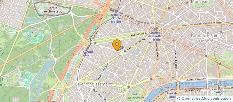 localisation de l'entreprise RETAILIA 1  PARIS 16E ARRONDISSEMENT