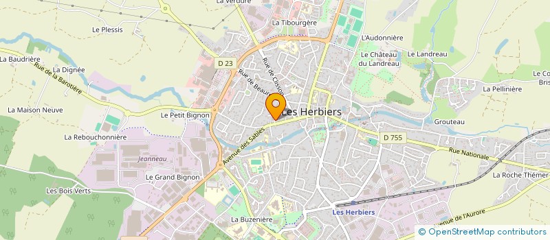 localisation de l'entreprise RETAILLEAU YANN ET FRANCOISE à LES HERBIERS