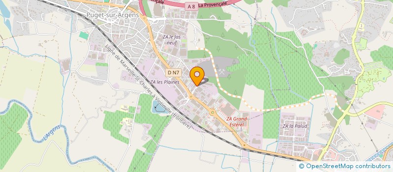 localisation de l'entreprise RETAT INVESTISSEMENTS à PUGET-SUR-ARGENS