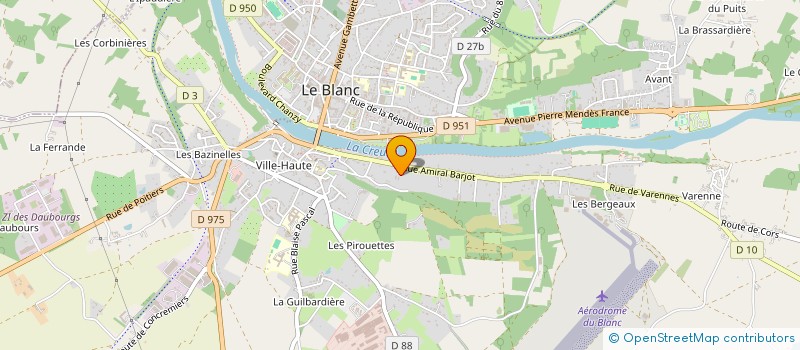localisation de l'entreprise RETAUD PERE ET FILS à LE BLANC