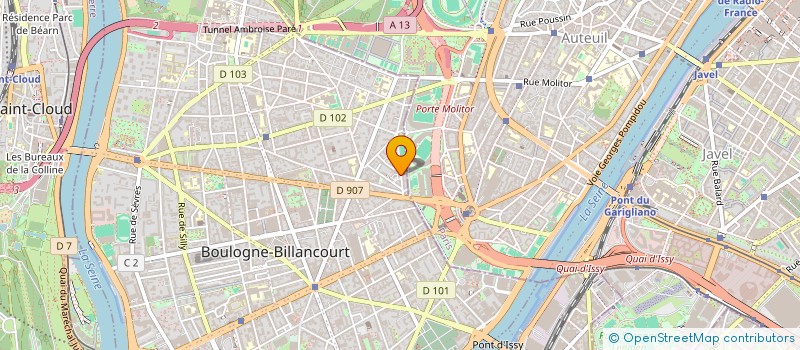 localisation de l'entreprise RETD  BOULOGNE-BILLANCOURT