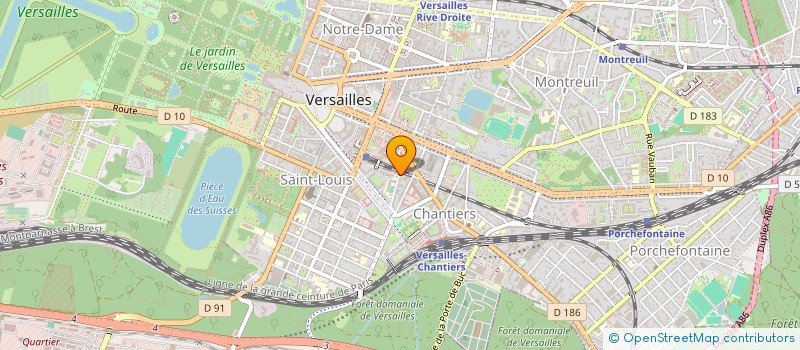 localisation de l'entreprise RETF  VERSAILLES