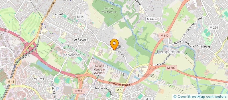 localisation de l'entreprise RETFIIMO à VILLENEUVE D'ASCQ