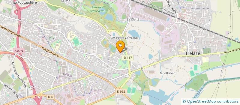 localisation de l'entreprise RETHORE PLOMBERIE CHAUFFAGE à TRELAZE