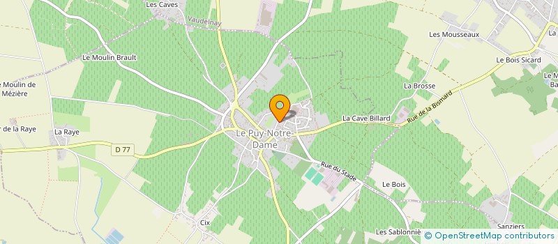 localisation de l'entreprise RETIF SEBASTIEN  MONTREUIL-BELLAY