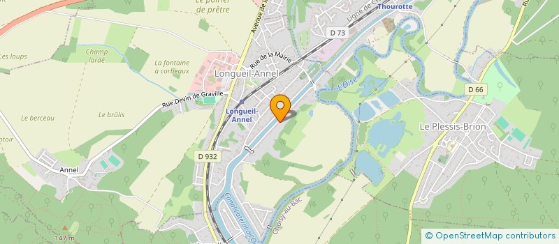 localisation de l'entreprise RETINE  THOUROTTE