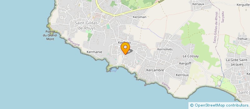 localisation de l'entreprise RETINES à SAINT-GILDAS-DE-RHUYS