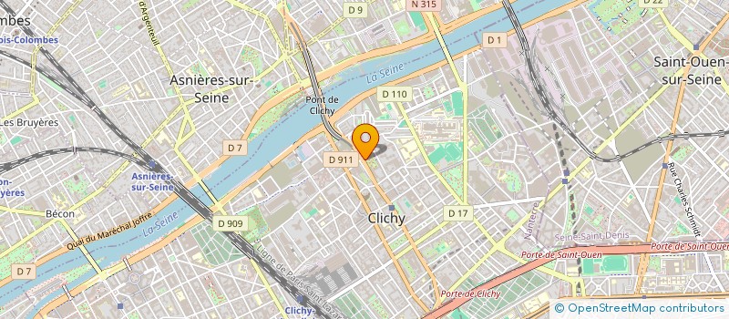 localisation de l'entreprise RETING à CLICHY