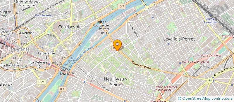 localisation de l'entreprise RETINIA à NEUILLY-SUR-SEINE