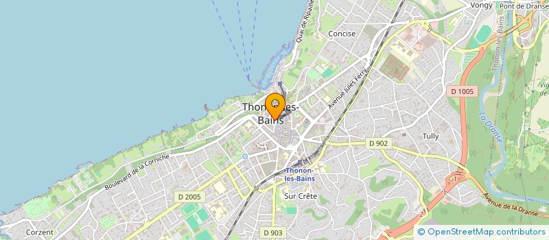 localisation de l'entreprise RETIS à THONON-LES-BAINS