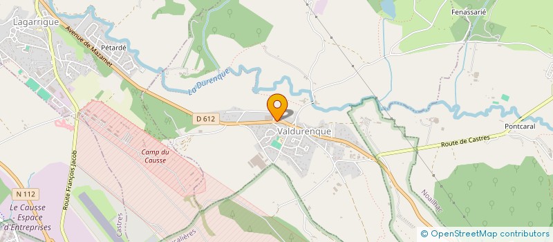 localisation de l'entreprise RETORDAGE PASTRE à VALDURENQUE