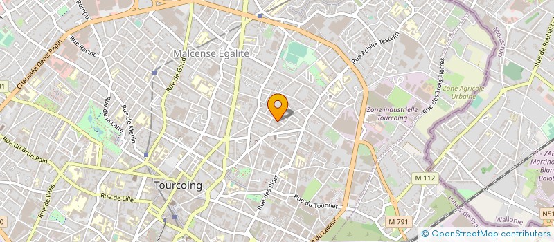 localisation de l'entreprise RETORDERIE AMAURISSE ET TASSAUX à TOURCOING