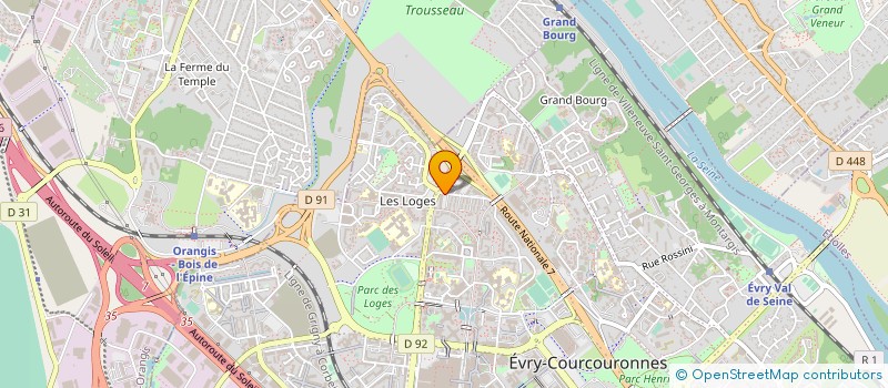 localisation de l'entreprise RETOUCH ELYSEES à EVRY-COURCOURONNES