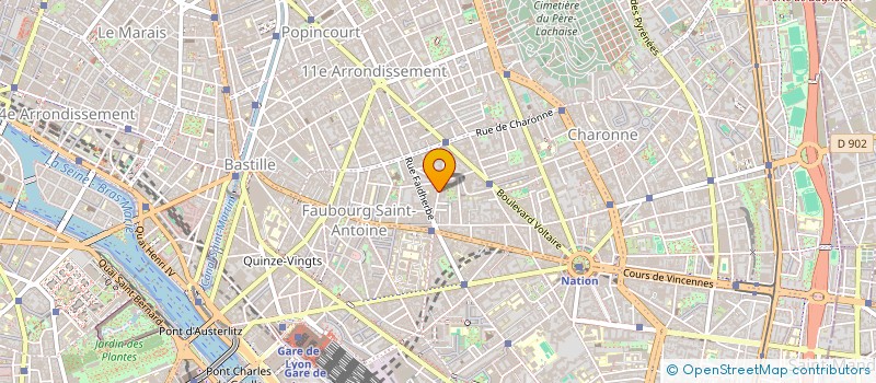 localisation de l'entreprise RETOUCHE 2005  PARIS