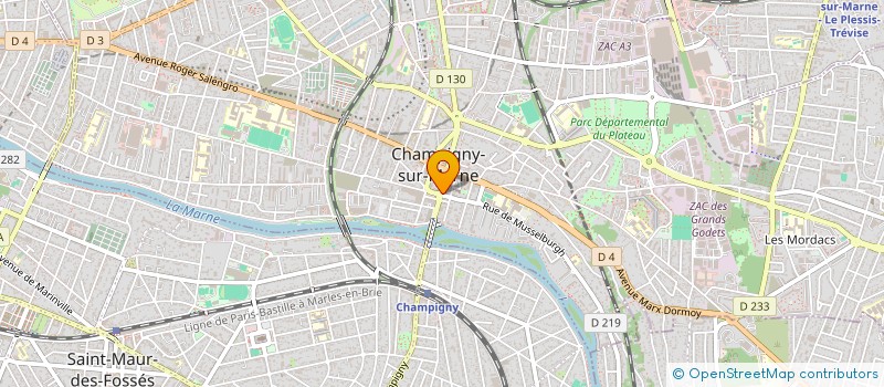 localisation de l'entreprise RETOUCHE RAPIDE  CHAMPIGNY SUR MARNE