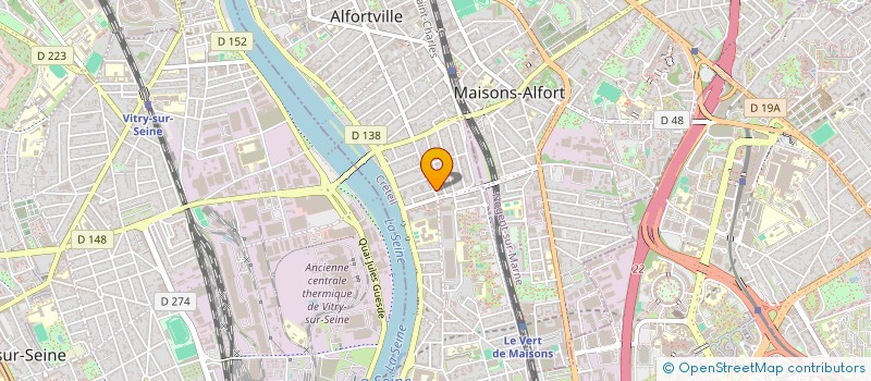 localisation de l'entreprise RETOUCHERIE CARNOT à ALFORTVILLE