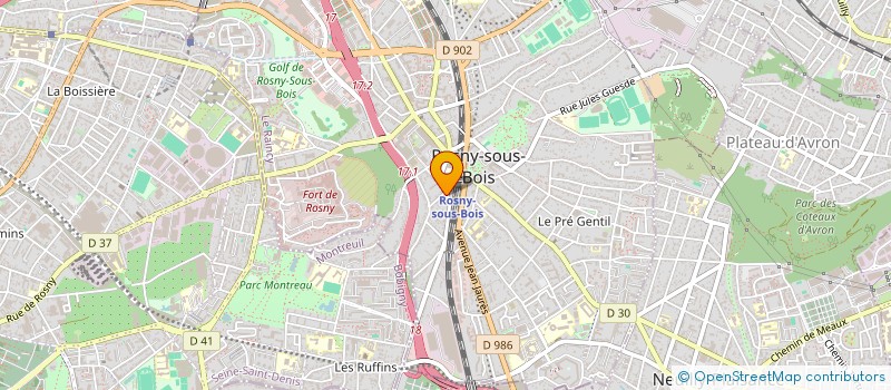 localisation de l'entreprise RETOUCHERIE DE LA GARE à ROSNY-SOUS-BOIS