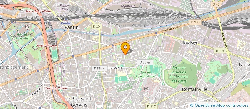 localisation de l'entreprise RETOUCHERIE DE PANTIN à PANTIN