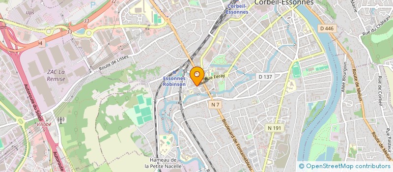 localisation de l'entreprise RETOUCHERIE MODE à CORBEIL-ESSONNES