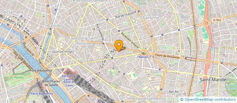 localisation de l'entreprise RETOUCHERIE S.G.  PARIS