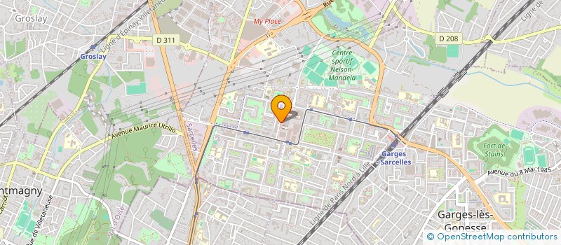 localisation de l'entreprise RETOUCHERIE SARAH à SARCELLES