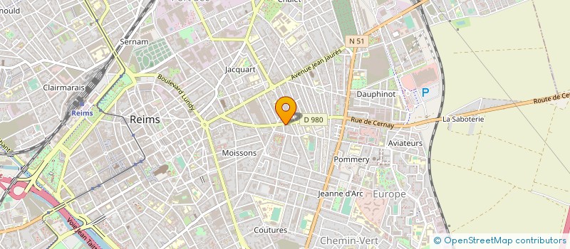 localisation de l'entreprise RETOUCHES EXPRESS à REIMS